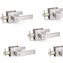 UK native hot sale Contemporary Square Modern Privacy bathroom Bedroom door handle lock set